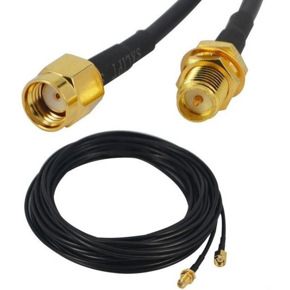 Lunatic 4342 Wireless Wi-Fi Anten 3 Metre Uzatıcı Altın Kaplama Uzatma Kablosu Bilgisayar,modem,access Point , Wireless Adaptör Gibi Cihazların Ant... Wireless Adaptör Fiyatı