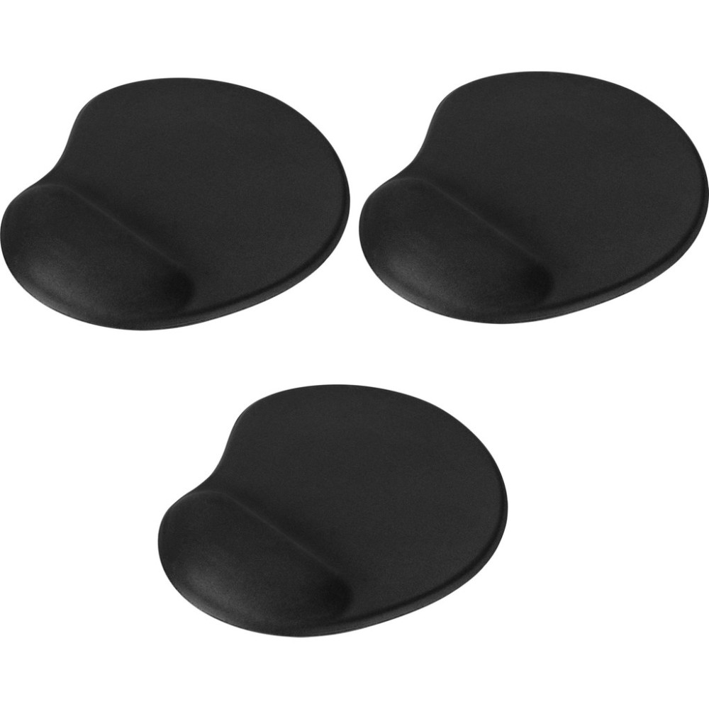 Lunatic Oval Siyah Bilek Destekli Mouse Pad Ergonomik Kaymaz Taban Oyun ve Ofis Için Fare Altlığı Suya Tere Dayanıklı Mouse Pad (3'lü Paket) Mouse Pad Fiyatı