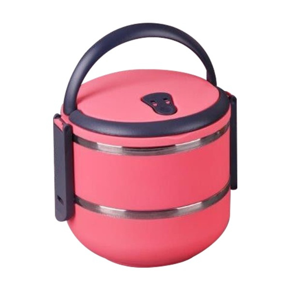 Lunchbox Yemek Termosu İki Katlı Yemek Kutusu Pembe Termoslar Fiyatı