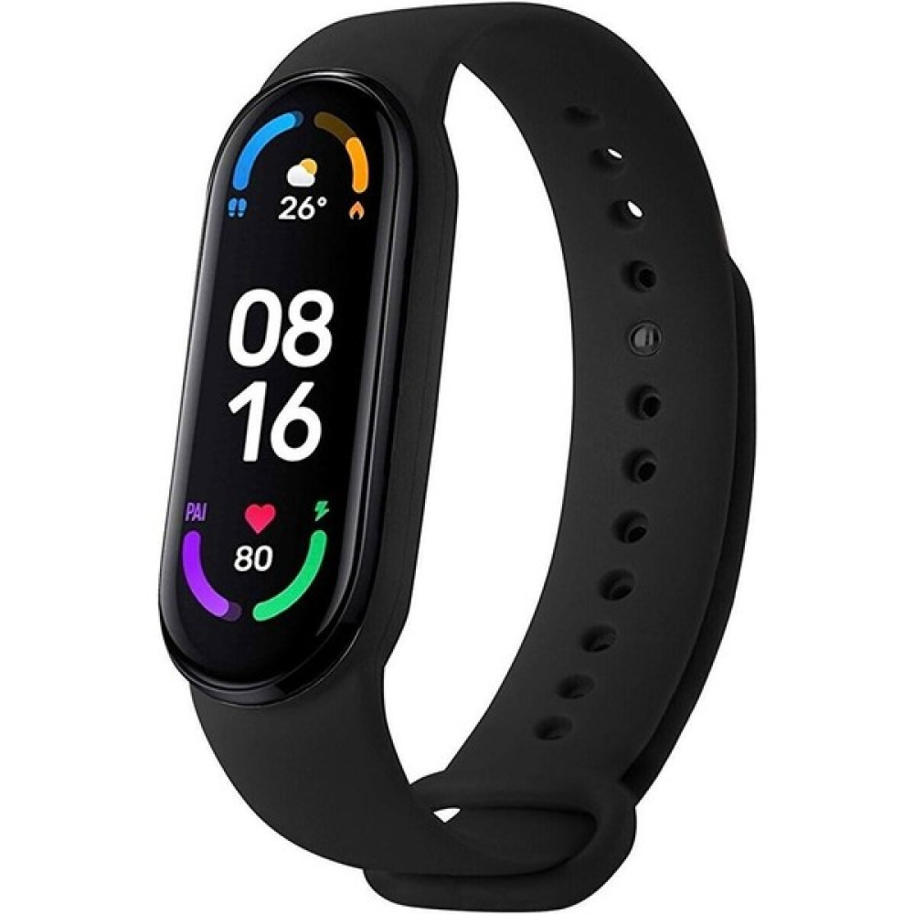 Lunexves Xiaomi Mi Band 5 ve 6 Uyumlu [ Yüksek Kalite] Silikon Kordon Kayış - Siyah Giyilebilir Teknoloji Aksesuarları Fiyatı