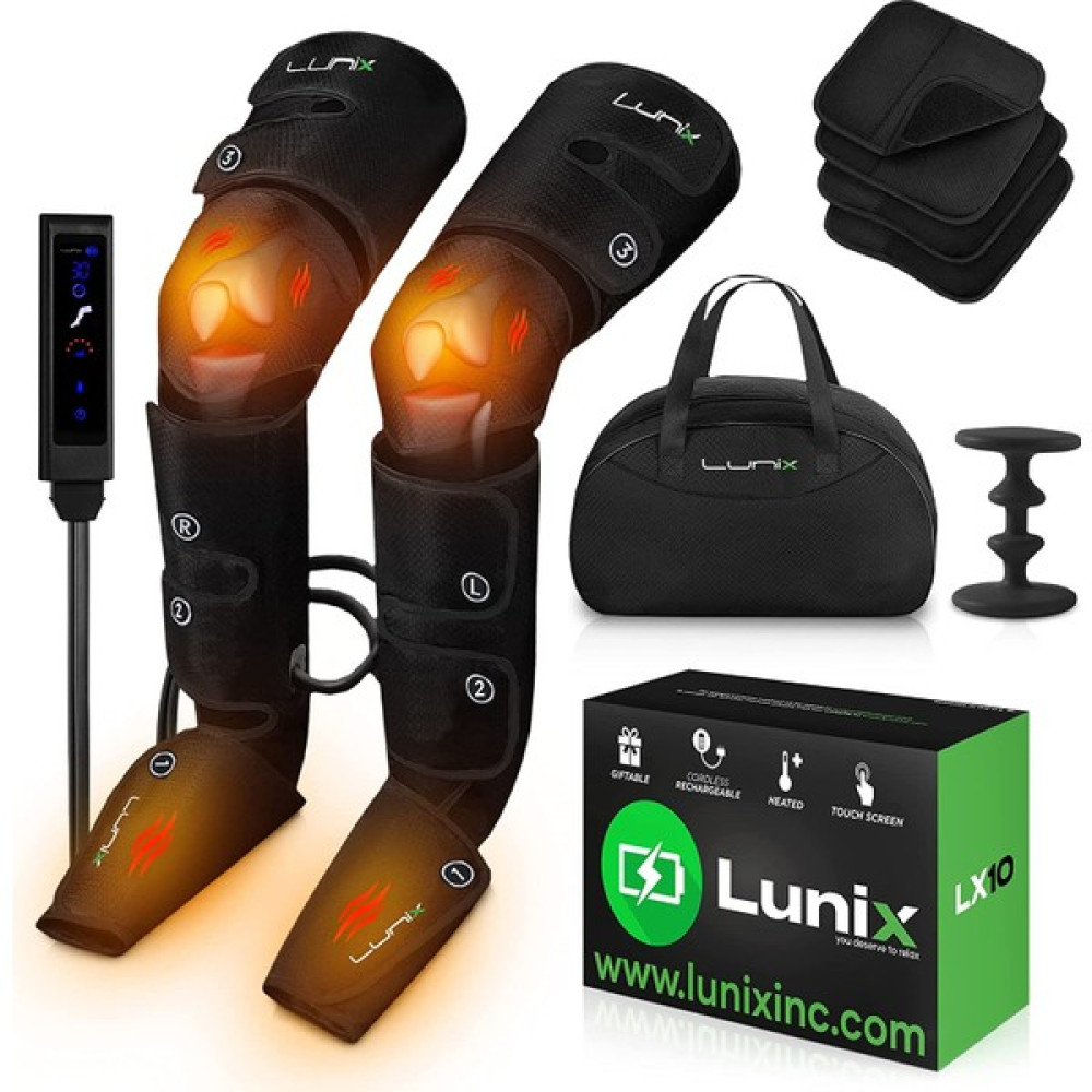 Lunix LX10 Ayak - Baldır - Bacak Hava Kompresyon Masaj Aleti - Siyah Masaj Cihazları Fiyatı