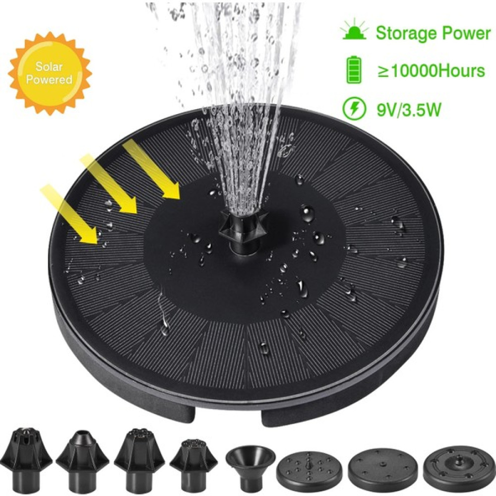 Luoditong Shop C Stili Güneş Enerjili Su Çeşmesi Pompası Renkli LED Işıklar Yüzer Bahçe Çeşmesi Pompası Yüzme Havuzları Gölet Çim Dekoru (Yurt Dışı... Dekoratif Bahçe Ürünleri Fiyatı