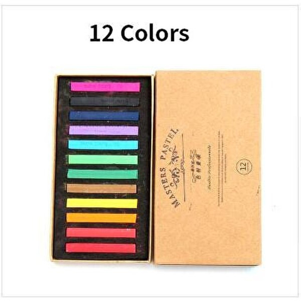 Luoxinguo 12 Renk Boya Kalemi Yumuşak Kuru Pastel 12/24/36/48 Renk/set Sanat Çizim Seti Tebeşir Renk Mum Boya Fırçası Kırtasiye Öğrenciler Için San... Pastel Boya Fiyatı