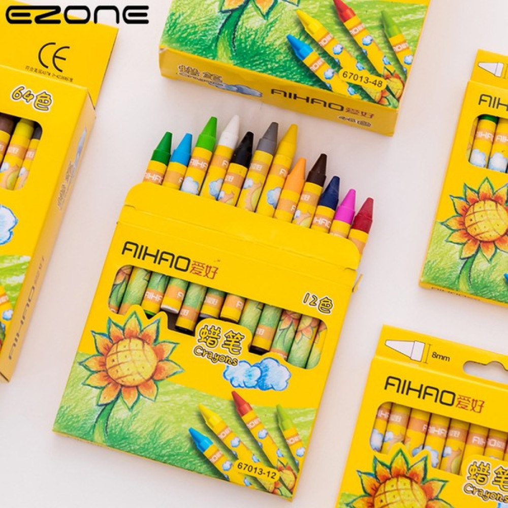 Luoxinguo 12 Renk Ezone 8/12/24 Renk Çocuk Boya Kalemi Bebek Doodle Kalem Pastel Sanat Kalem Çizim Boya Okul Ofis Sanat Malzemeleri Kırtasiye Hediy... Pastel Boya Fiyatı