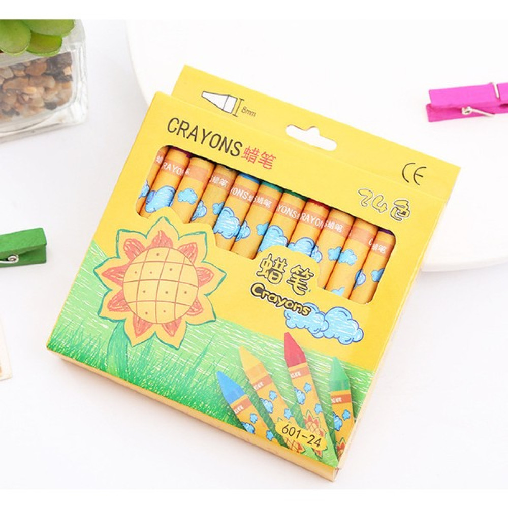 Luoxinguo 24 Adet 8 Adet/12 Adet/24 Adet Öğrenci Boya Kalemi Çocuk Bebek Boya Fırçası 24 Renk Çok Renkli Kalem Yürümeye Başlayan Renkli Kalem Çizim... Pastel Boya Fiyatı