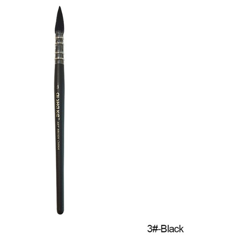 Luoxinguo Siyah 03 1pc Suluboya Fırçası Ahşap Boya Fırçası Profesyonel Sanatçı El Boyama Fırçaları Su Renk Guaj Çizim Resim Fırçası Malzemeleri (Yu... Fırça Fiyatı