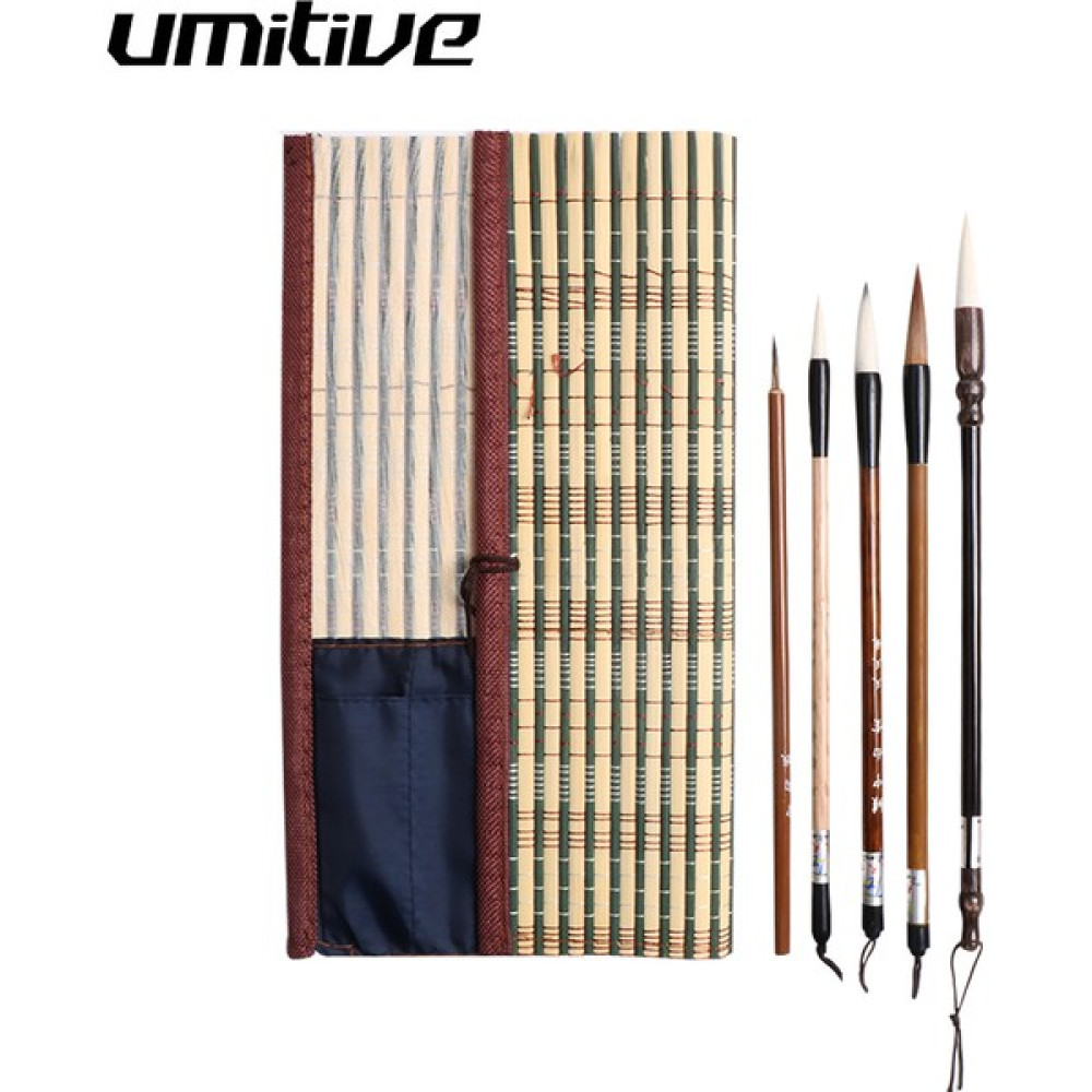 Luoxinguo Umitive 5 Adet/takım Bambu Geleneksel Çin Kaligrafi Fırça Seti Yazma Sanat Boyama Malzemeleri (Yurt Dışından) Fırça Fiyatı