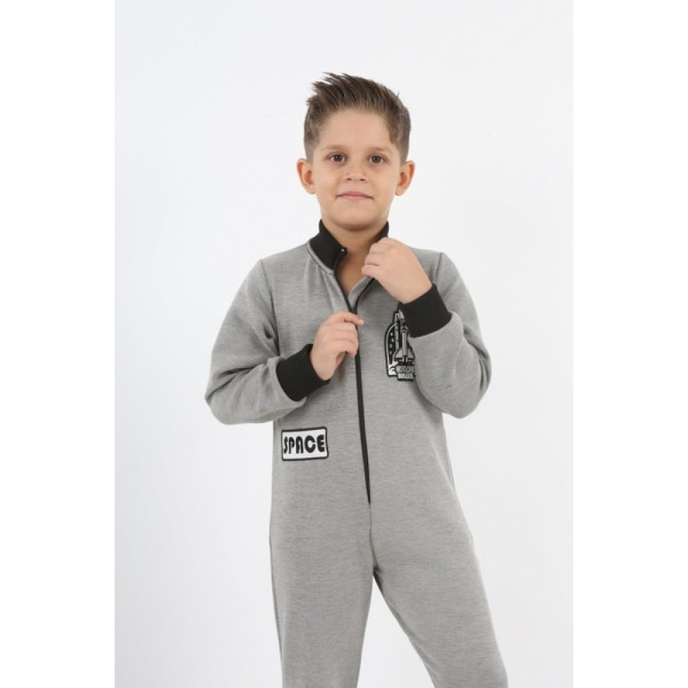 Lupia Kids Gri Space Area Erkek Çocuk Tulum LP-23WIN-026 Erkek Çocuk Tulum Fiyatı