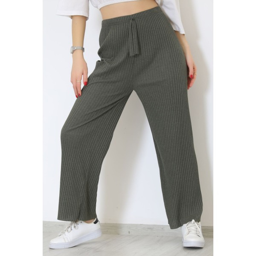 Lurex Fitilli Pantolon Haki - 8337.1567. Kadın Eşofman Fiyatı