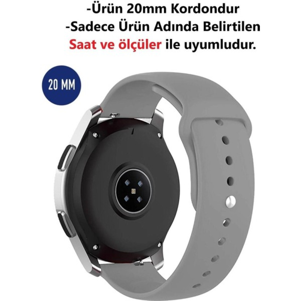Lushness Huawei Watch Gt3 Elegant 42MM Uyumlu 20MM Hasır Dokuma Kordon Kayış - Gri Giyilebilir Teknoloji Aksesuarları Fiyatı