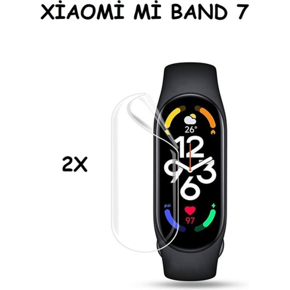 Lushness Xiaomi Mi Band 7 Uyumlu (2 Adet) Ekran Koruyucu Nano Jelatin - Şeffaf Giyilebilir Teknoloji Aksesuarları Fiyatı