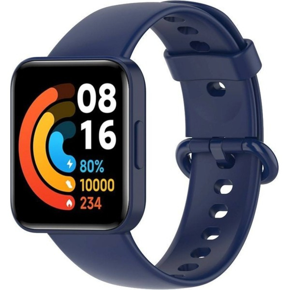 Lushness Xiaomi Redmi Watch 2 Lite Uyumlu Kordon Akıllı Saat Bileklik Kordonu Silikon Kayış - Lacivert Giyilebilir Teknoloji Aksesuarları Fiyatı