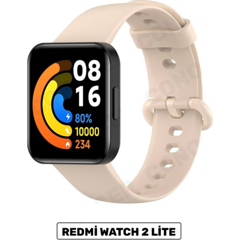 Lushness Xiaomi Redmi Watch 2 Lite Uyumlu Kordon Akıllı Saat Bileklik Kordonu Silikon Kayış - Pudra Giyilebilir Teknoloji Aksesuarları Fiyatı