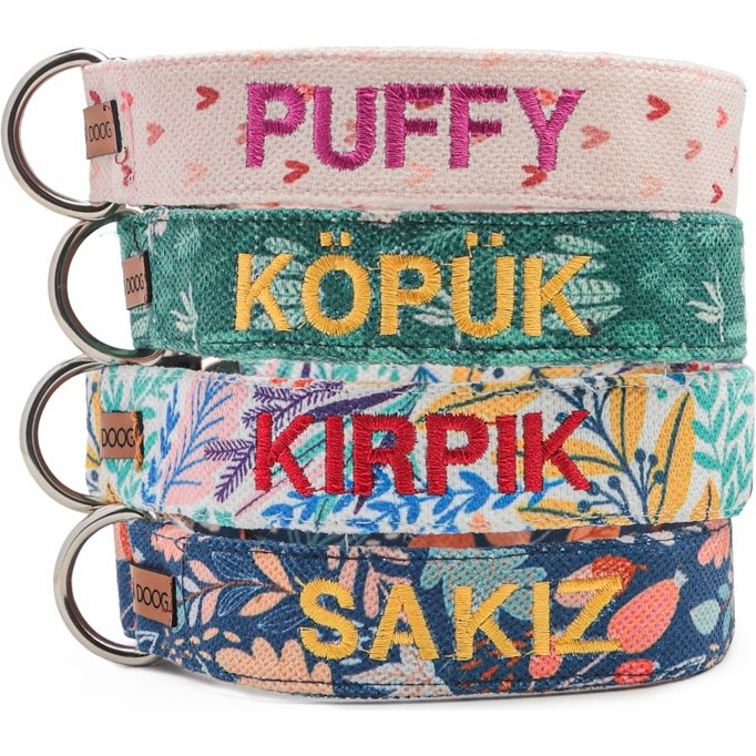 Lusi Doog Kişiye Özel Köpek Boyun Tasması Isme Özel Köpek Tasması Isimli Köpek Tasması (Desenli) - XS - Beyaz Evcil Hayvan Ürünleri Fiyatı