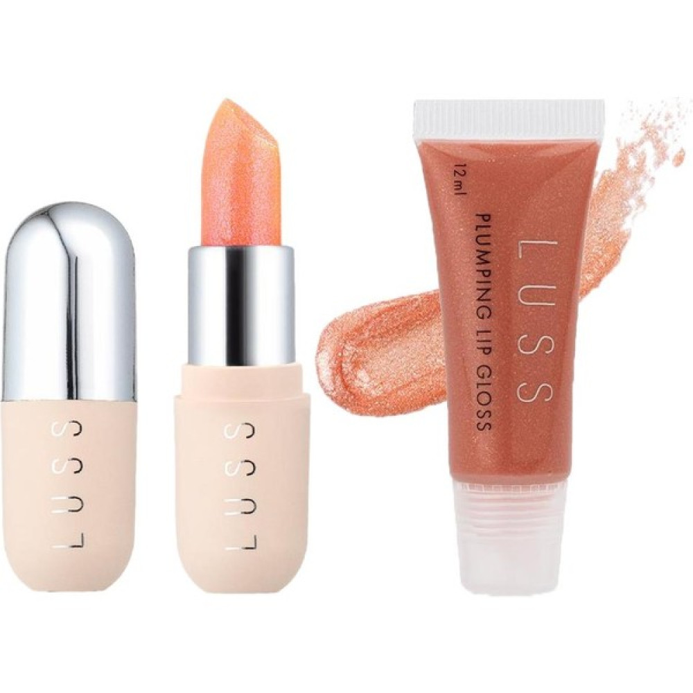 Luss Lip Gloss No7 ve Renk Değiştiren Dudak Balm No2 2li Set - Kahverengi Rujlar & Dudak Parlatıcıları Fiyatı
