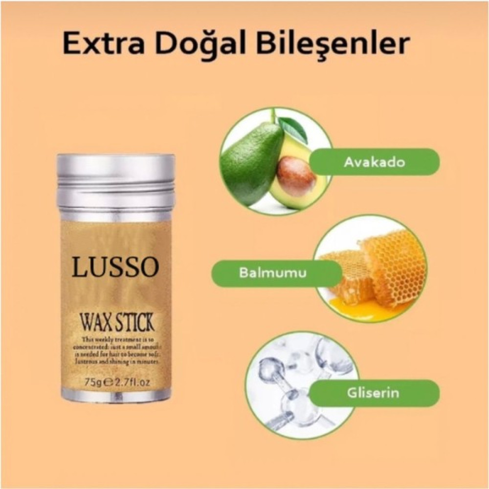 Lusso Cosmetics Hair Wax Stick 75GR - Saç Sabitleyici - Renkli Saç Şekillendirici Krem Fiyatı