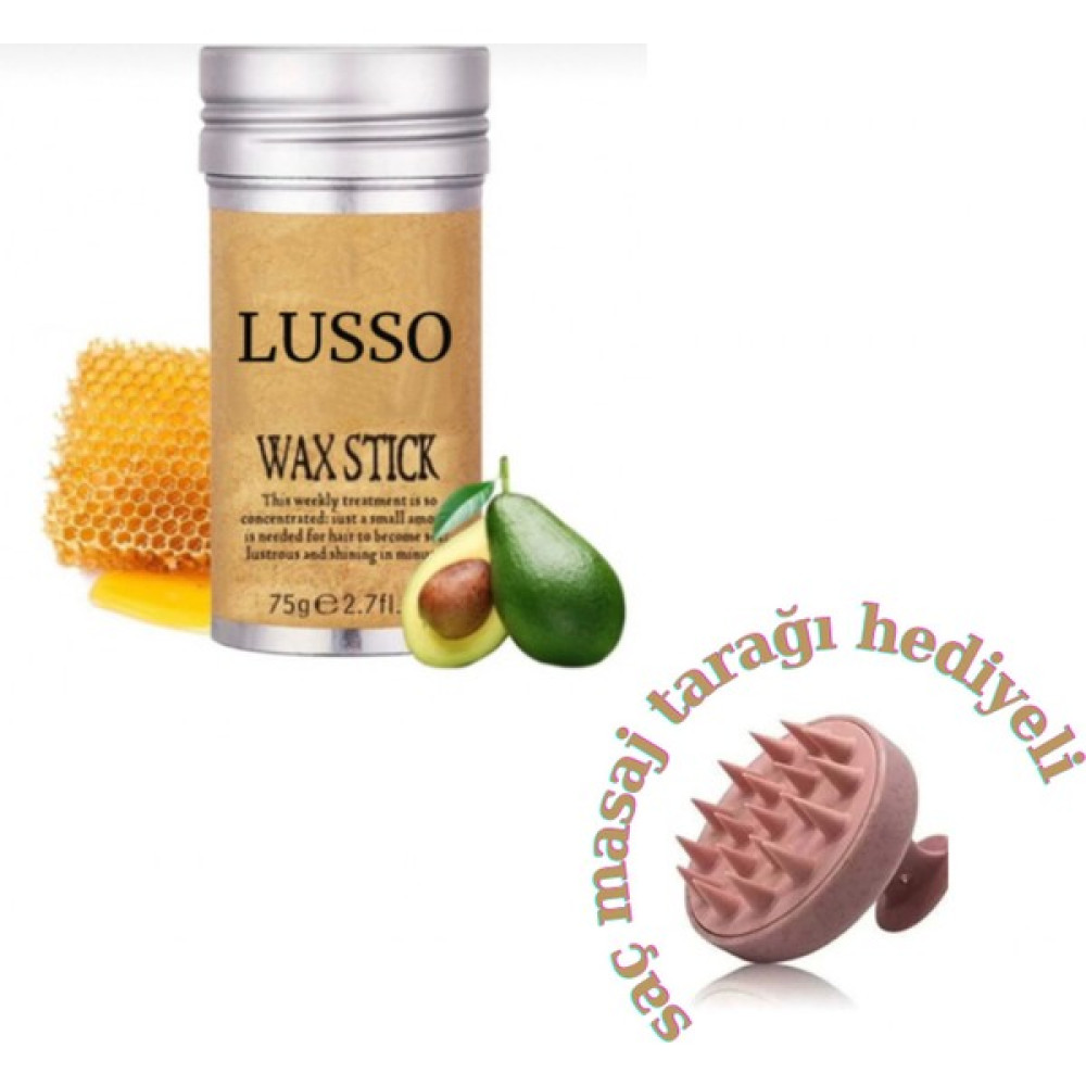 Lusso Cosmetics Hair Wax Stick 75GR - Saç Sabitleyici ve Saç Masaj Tarağı - 007 Saç Fırçası ve Tarağı Fiyatı