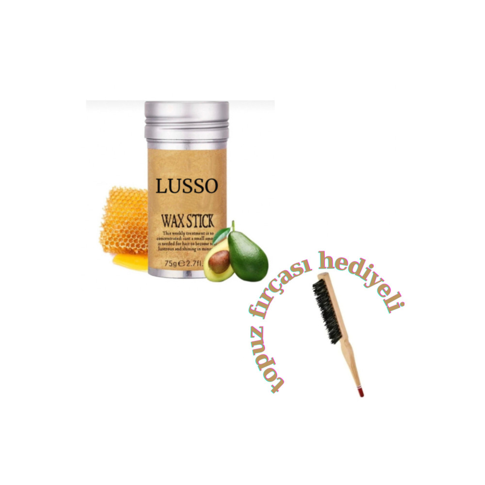Lusso Cosmetics Hair Wax Stick 75gr - Saç Sabitleyici ve Topuz Fırçası Saç Fırçası ve Tarağı Fiyatı