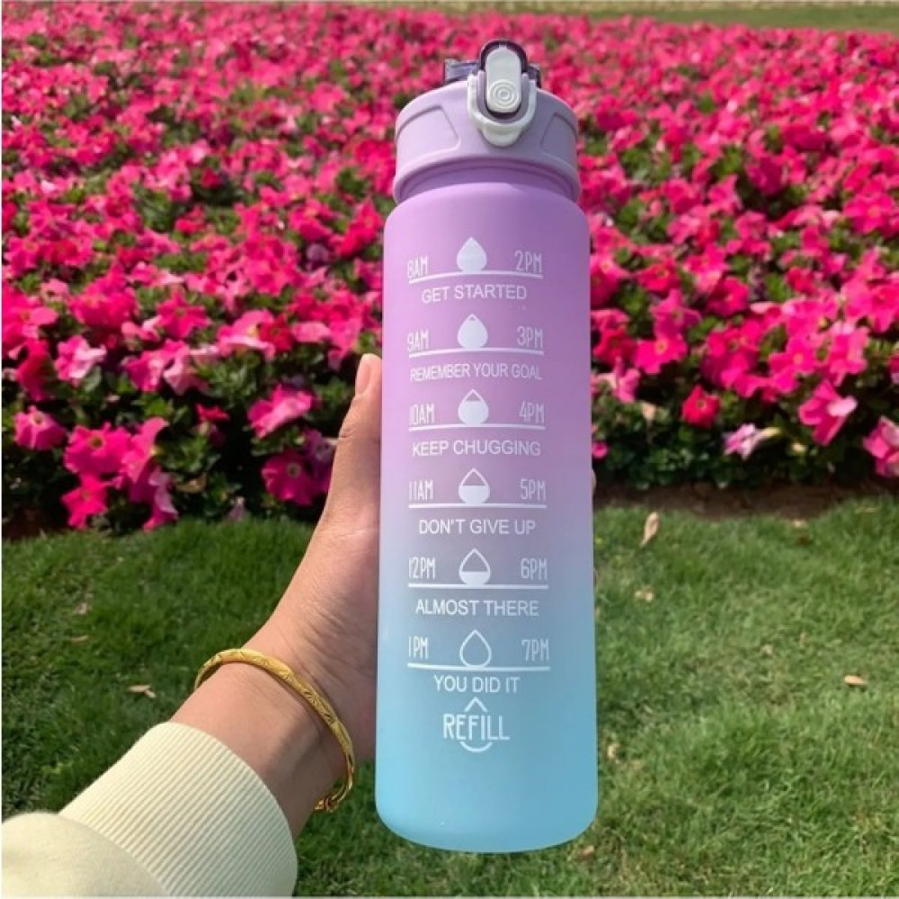 Lusso Cosmetics Motivasyonel Su Matarası Su Şişesi Suluk 900 ml Tritan Spor Salonu Su Şişesi Bpa Içermez Suluk Suluk Fiyatı