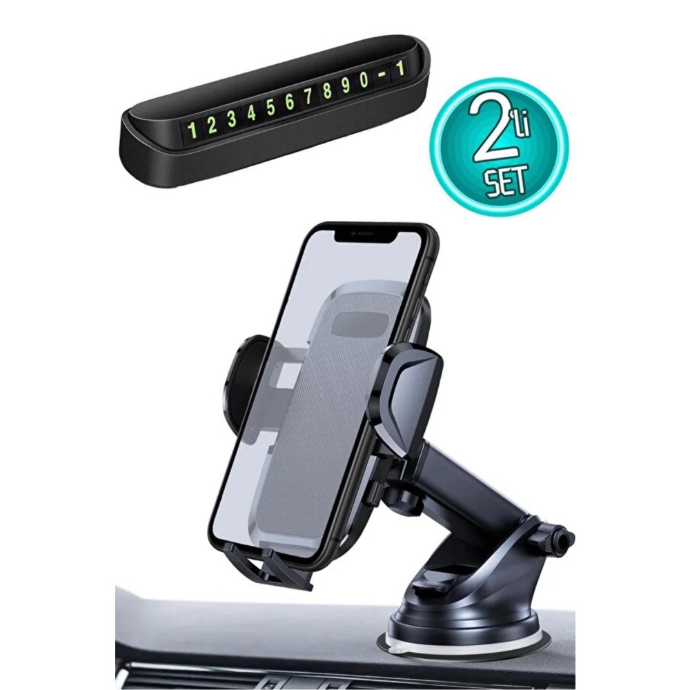 Lusso Shopping 2li Set Araç Telefon Tutucu + Numaratör Torpido Cama Uygun Vantuzlu Araba Telefon Tutacağı Cep Telefonu Araç Kiti Fiyatı