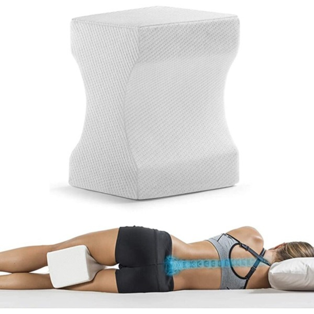 Luti Concept Ortopedik Bacak Arası Yastık Destek Minderi Yan Yatış Yastığı Ergonomik Hamile Posizyon Yastığı - 20 x 25 cm - Beyaz Yastık Fiyatı