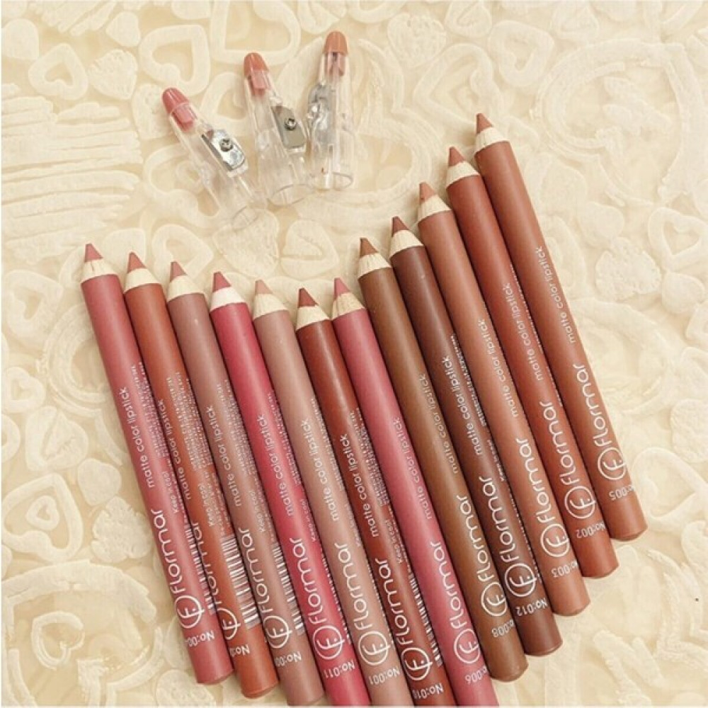 luua Dudak Kalemi Matte Color Lipstick Jumbo Kalın Kalem Ruj Waterproof 12 Li Set Makyaj Ürünleri Fiyatı