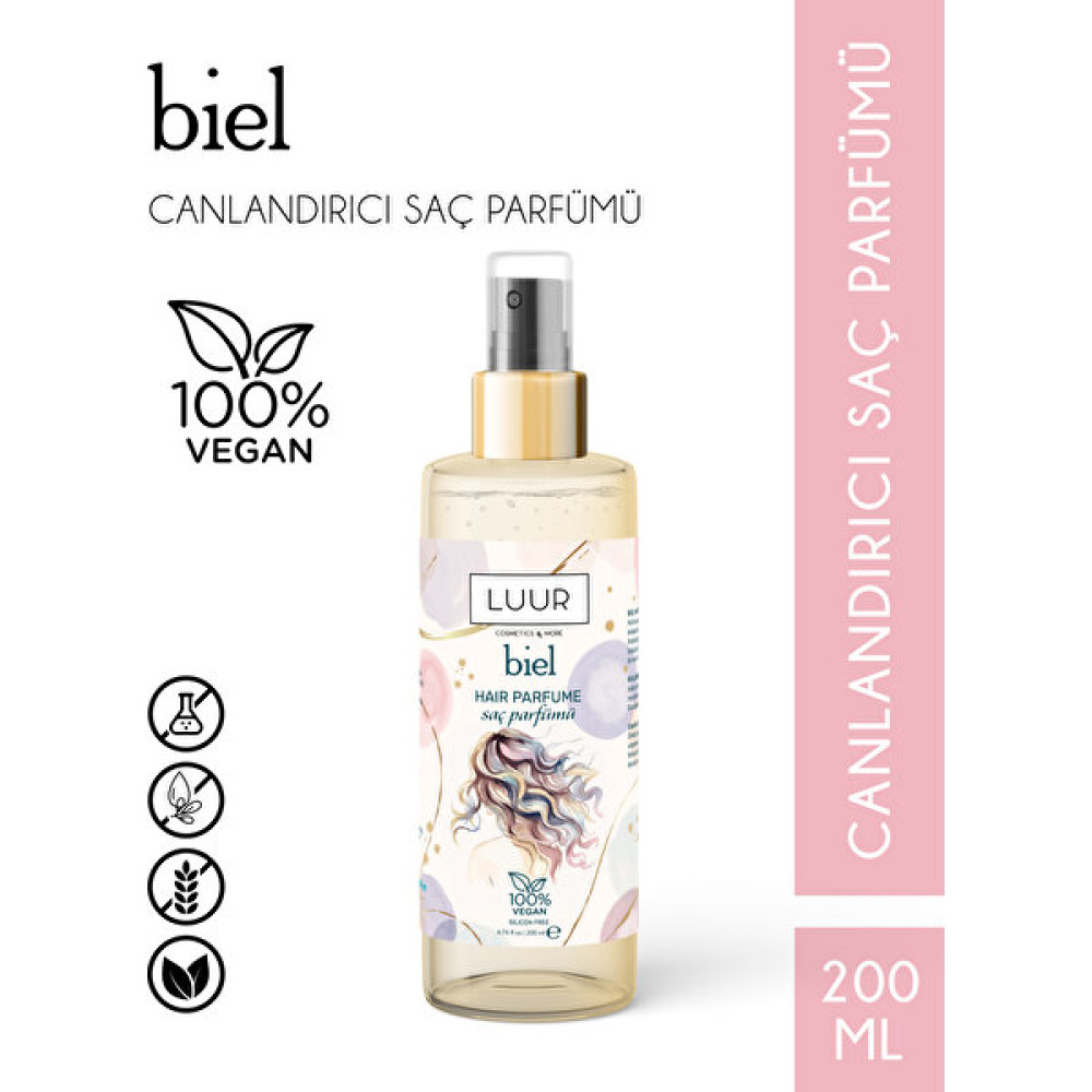 Luur Cosmetics & More Biel Saç Parfümü 200 ml Saç Şekillendirici Sprey Fiyatı
