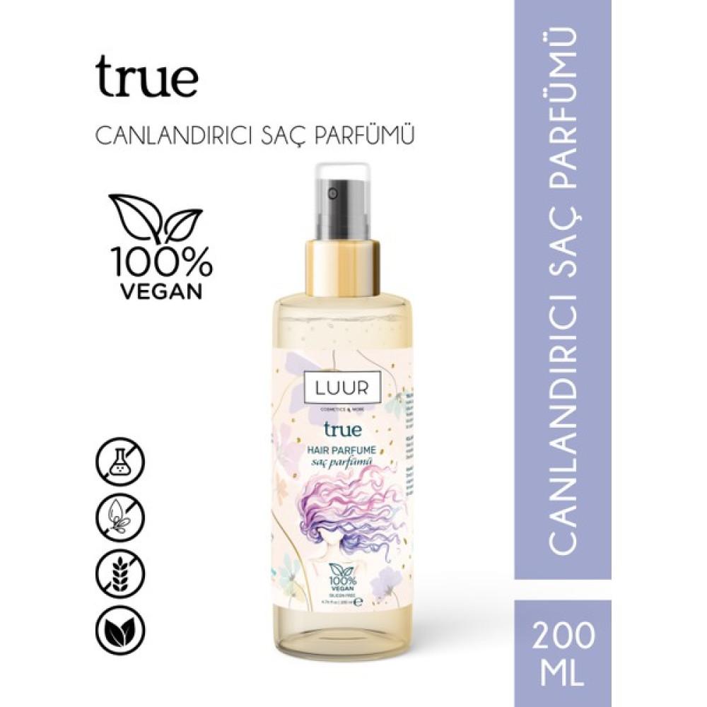 Luur Cosmetics & More True Saç Parfümü 200 ml Saç Şekillendirici Sprey Fiyatı