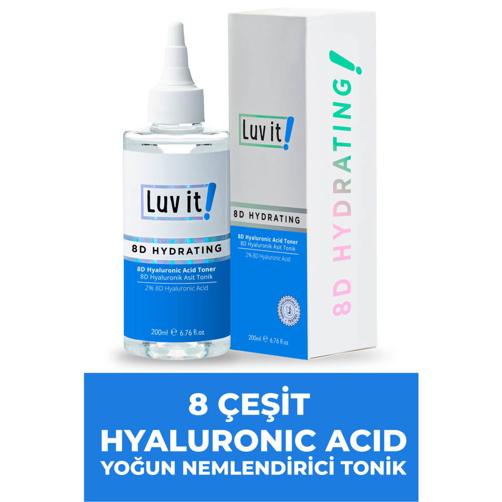 Luv it! 8D Yoğun Nemlendirici Hyaluronik Asit Tonik Cilt ve Yüz Bakımı Fiyatı