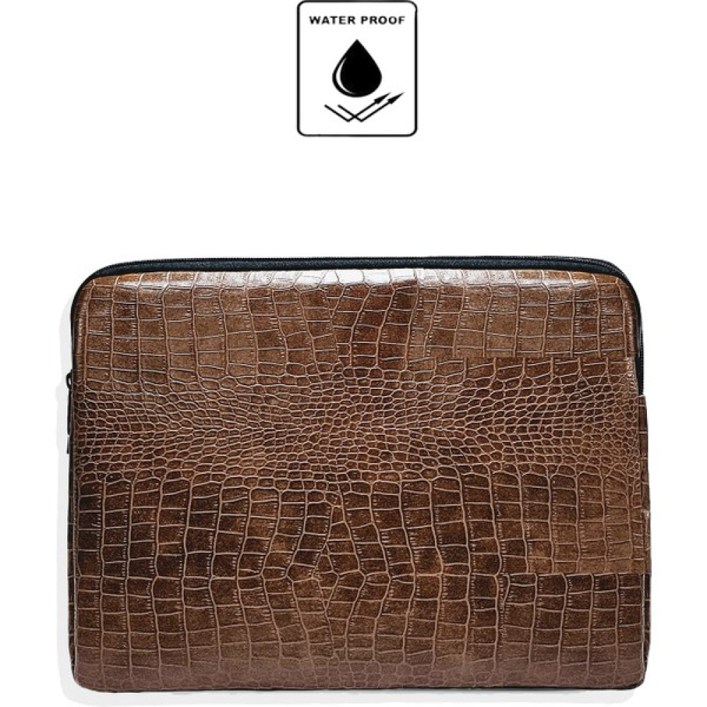 Luvenis Unisex Kroko Desen 13-14-15.6-16 Inç Uyumlu Fermuarlı Kılıf Laptop & Notebook Çantası - 15,6-16,1 - Taba Dizüstü Bilgisayar Aksesuarları Fiyatı