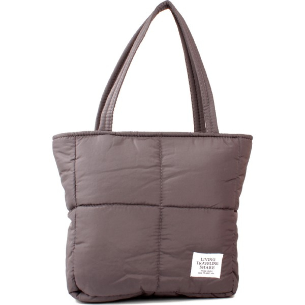 Luwwe Bag's Kadın Maxi Boy Paraşüt Kumaş Kapitoneli Yazı Detaylı Shopper Tarz Kol ve Omuz Çantası (10799) Bayan Çanta ve Cüzdan Fiyatı