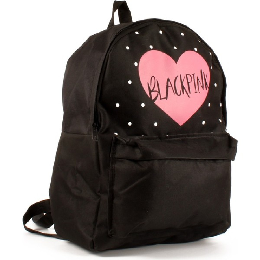 Luwwe Bag's Kadın Paraşüt Kumaş Black Pink Slogan Yazı Detaylı Çift Bölmeli Sırt Çantası (20692) Bayan Sırt Çantası Fiyatı