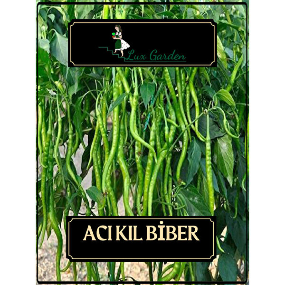 Lux Garden Acı Kıl Biber Tohumu 140 Adet - 1 Adet Tohum Fiyatı