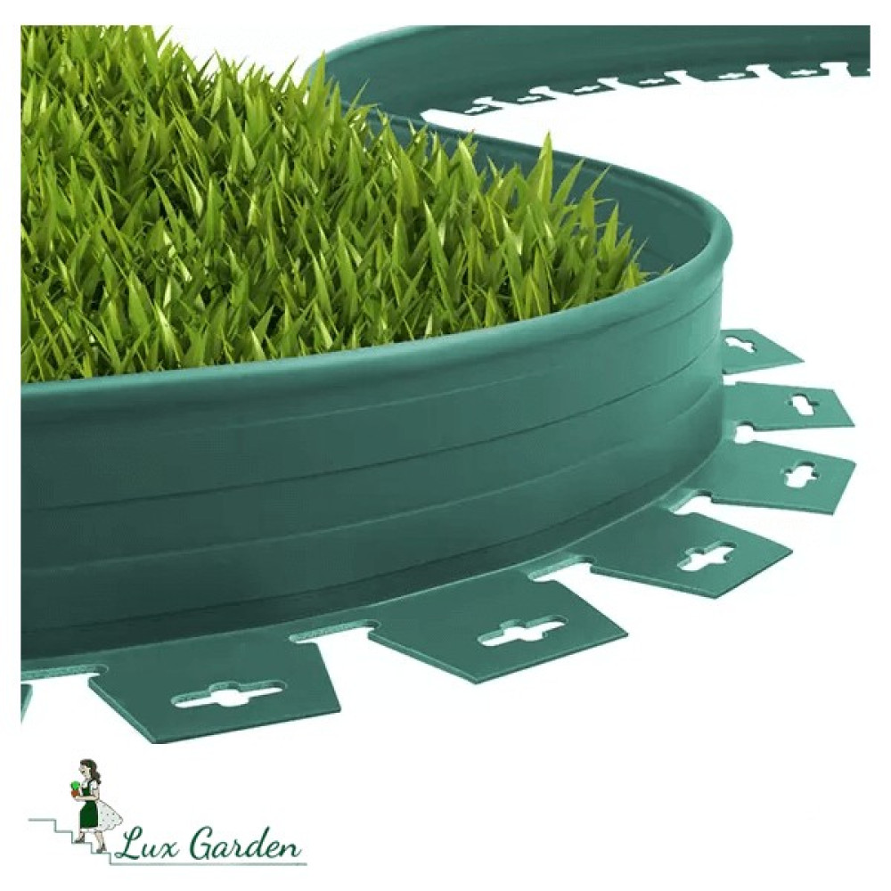 Lux Garden Çim Ayırıcı 15 M Yeşil Çim Sınırlayıcı Taş Toprak Ayıracı Çim Ayracı Çim Ayırıcı Bariyeri Bahçe Dekorasyon & Düzenleme Fiyatı