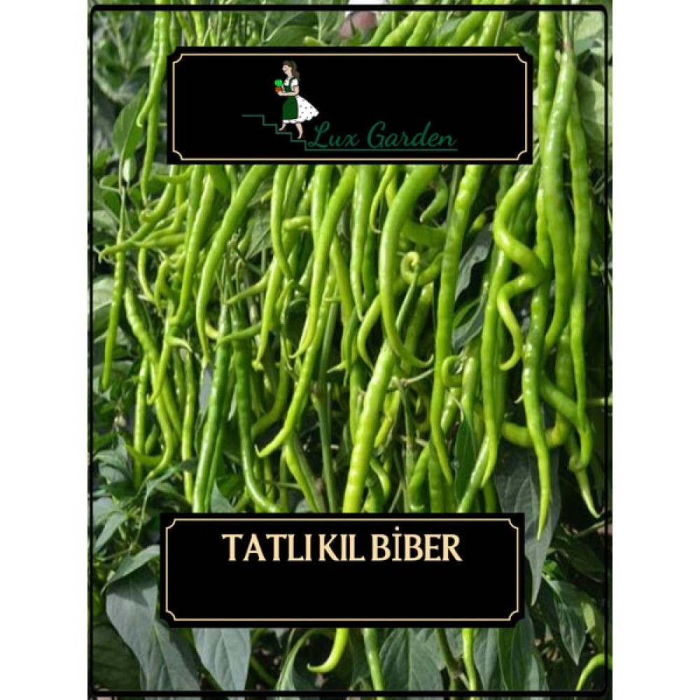Lux Garden Tatlı Kıl Biber Tohumu 65 Adet - 1 Adet Tohum Fiyatı