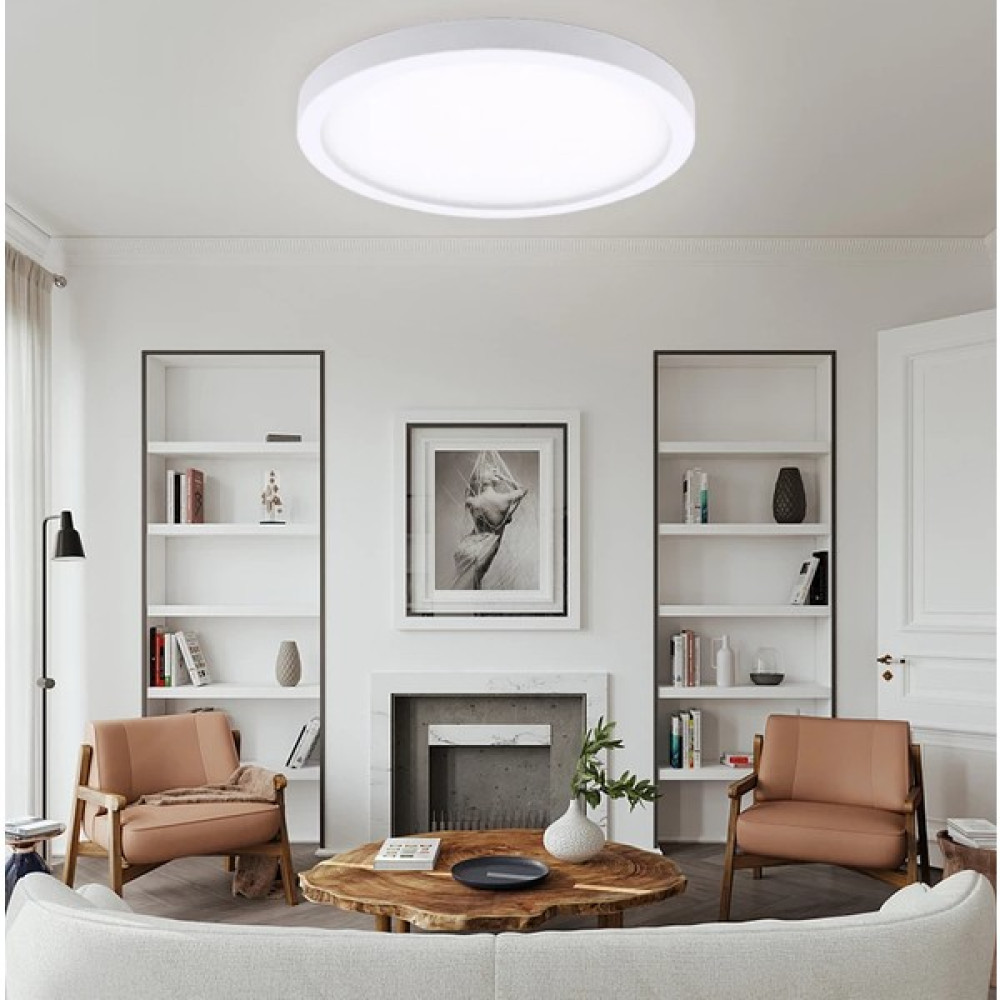Lux Home Büyük Boy 24W Aydınlatma Tavan Glop Tavan Armatürü Balkon Banyo Lambası LED 6500K Beyaz Armatür Fiyatı