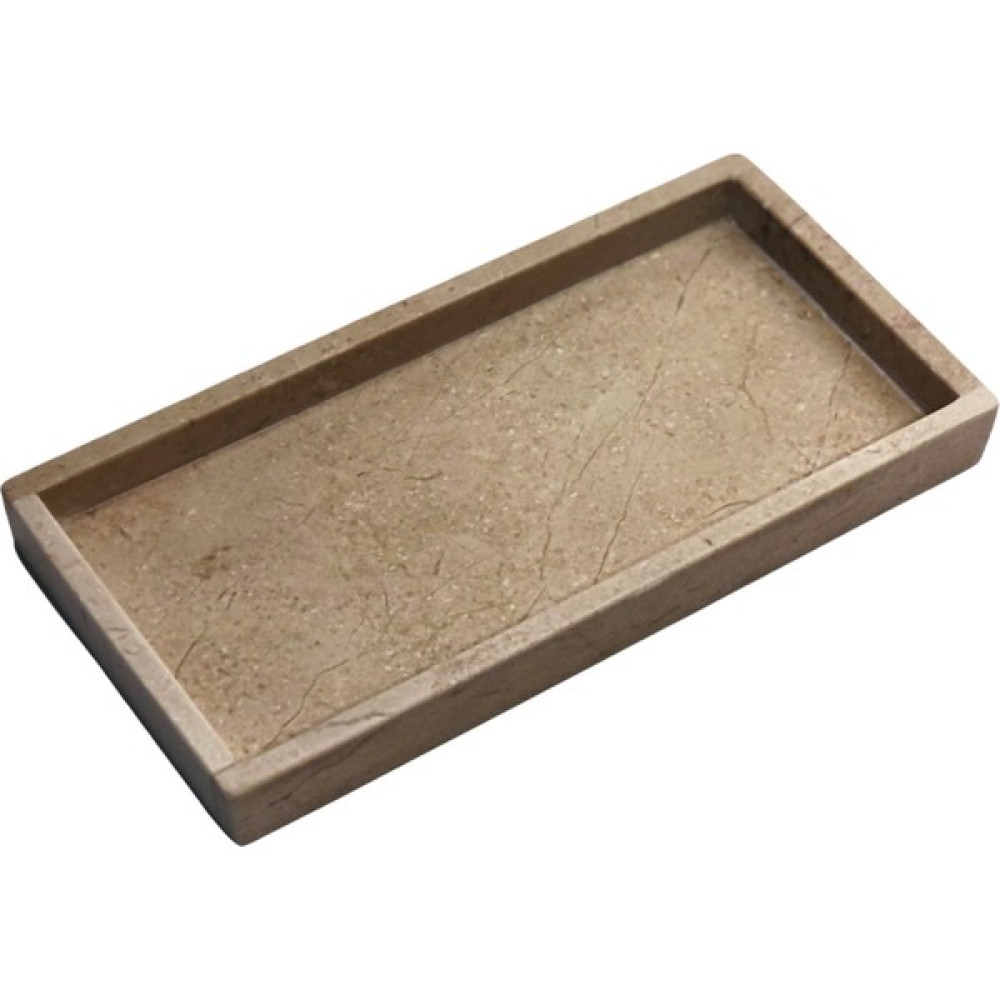 Lux & Marble Beige Marta - Bej Mermer Tepsi Servis Tepsisi Fiyatı