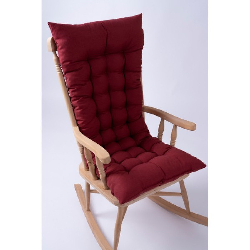 Lüx Sallanan Sandalye Minderi Özel Dikişli Bağcıklı 120 x 50 cm - 50 x 120 cm - Bordo Salon & Oturma Odası Tekstili Fiyatı