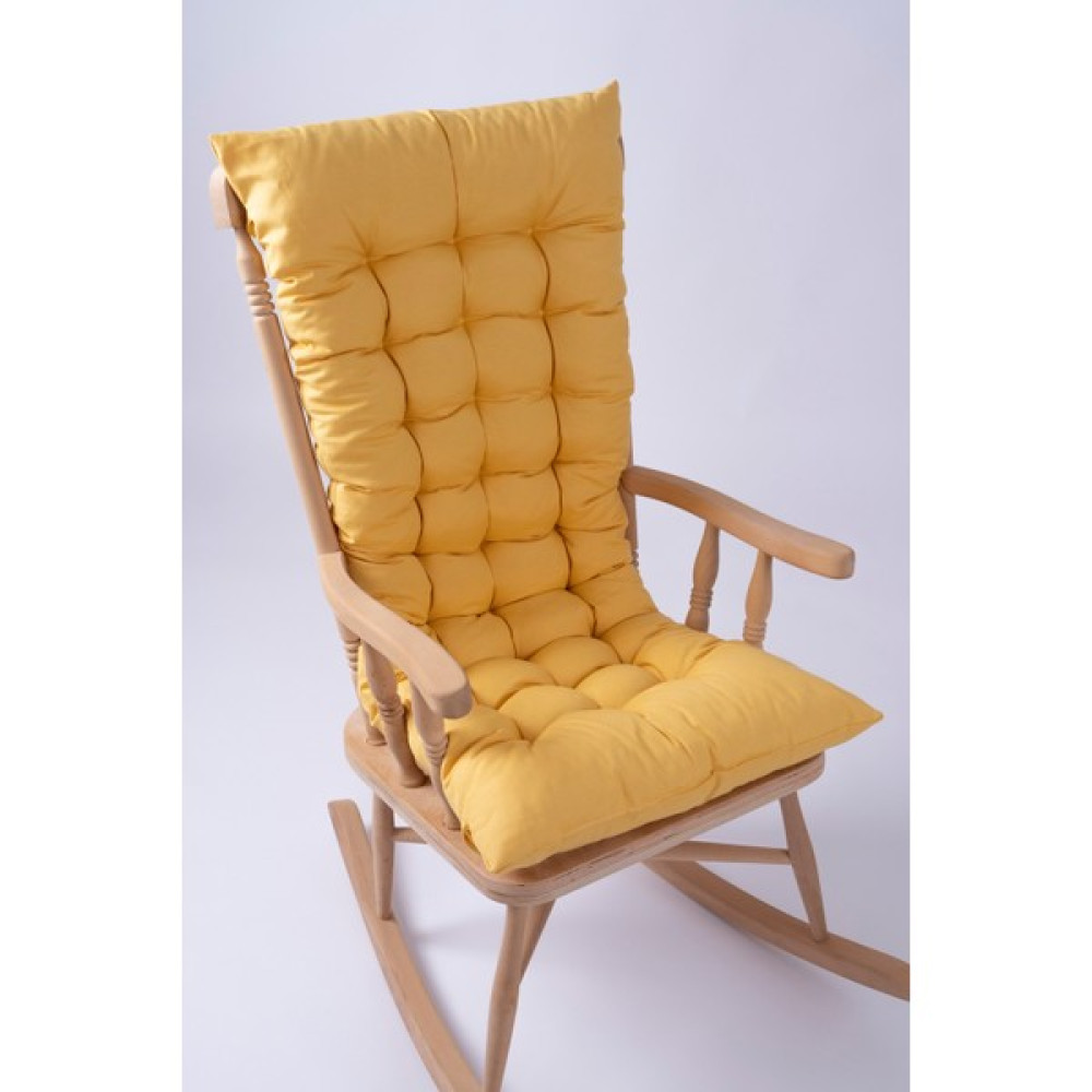 Lüx Sallanan Sandalye Minderi Özel Dikişli Bağcıklı 120 x 50 cm - 50 x 120 cm - Sarı Salon & Oturma Odası Tekstili Fiyatı