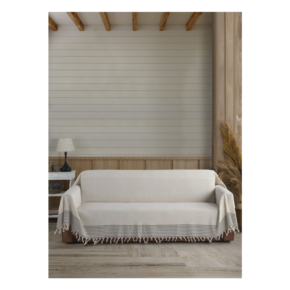 Lux Touch Ekru Kolları Örten Organik Buldan Bezi Battal Boy 180 X 300 Cm Koltuk Kanepe Çekyat Örtüsü Pamuk Koltuk & Kanepe Örtüsü Fiyatı