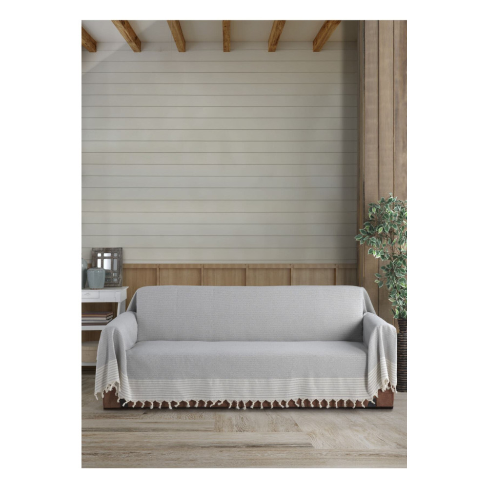 Lux Touch Gri Kolları Örten Organik Buldan Bezi Battal Boy 180 X 300 Cm Koltuk Kanepe Çekyat Örtüsü Pamuk Koltuk & Kanepe Örtüsü Fiyatı