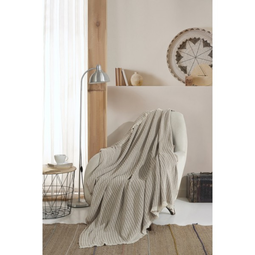 Lux Touch Vera Hardal Tekli Koltuk Berjer Örtüsü Şalı 150 x 200 cm Tv Battaniyesi Throw Pamuklu Koltuk & Kanepe Örtüsü Fiyatı