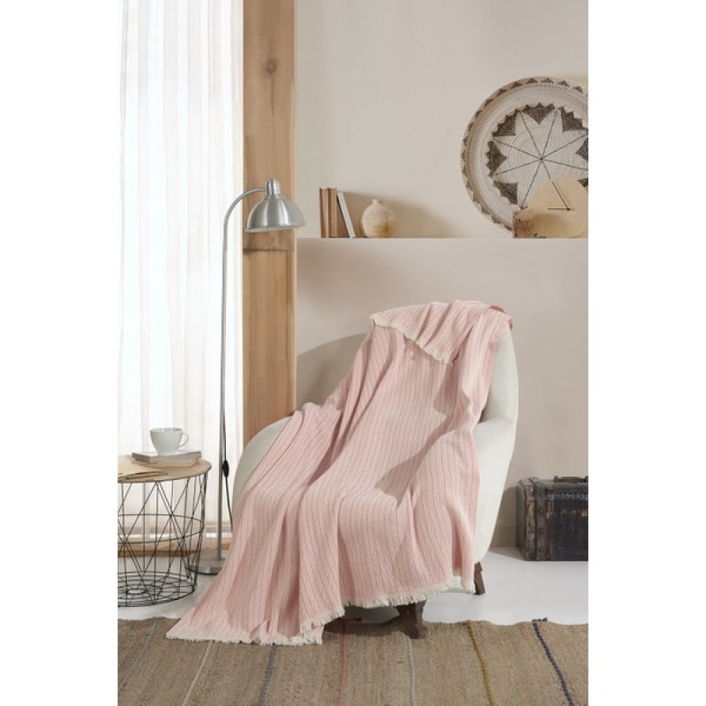 Lux Touch Vera Somon Tekli Koltuk Berjer Örtüsü Şalı 150 x 200 cm Tv Battaniyesi Throw Pamuklu Koltuk & Kanepe Örtüsü Fiyatı