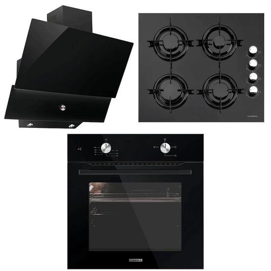 Luxell B66S2 - LX-40TAHDF - DA-830 Siyah Cam Ankastre Set Ankastre Setler Fiyatı