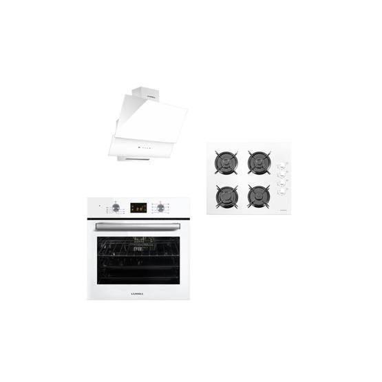 Luxell DA6-835 - 40TAHDF - A6SF3 Beyaz Ankastre Set Ankastre Setler Fiyatı