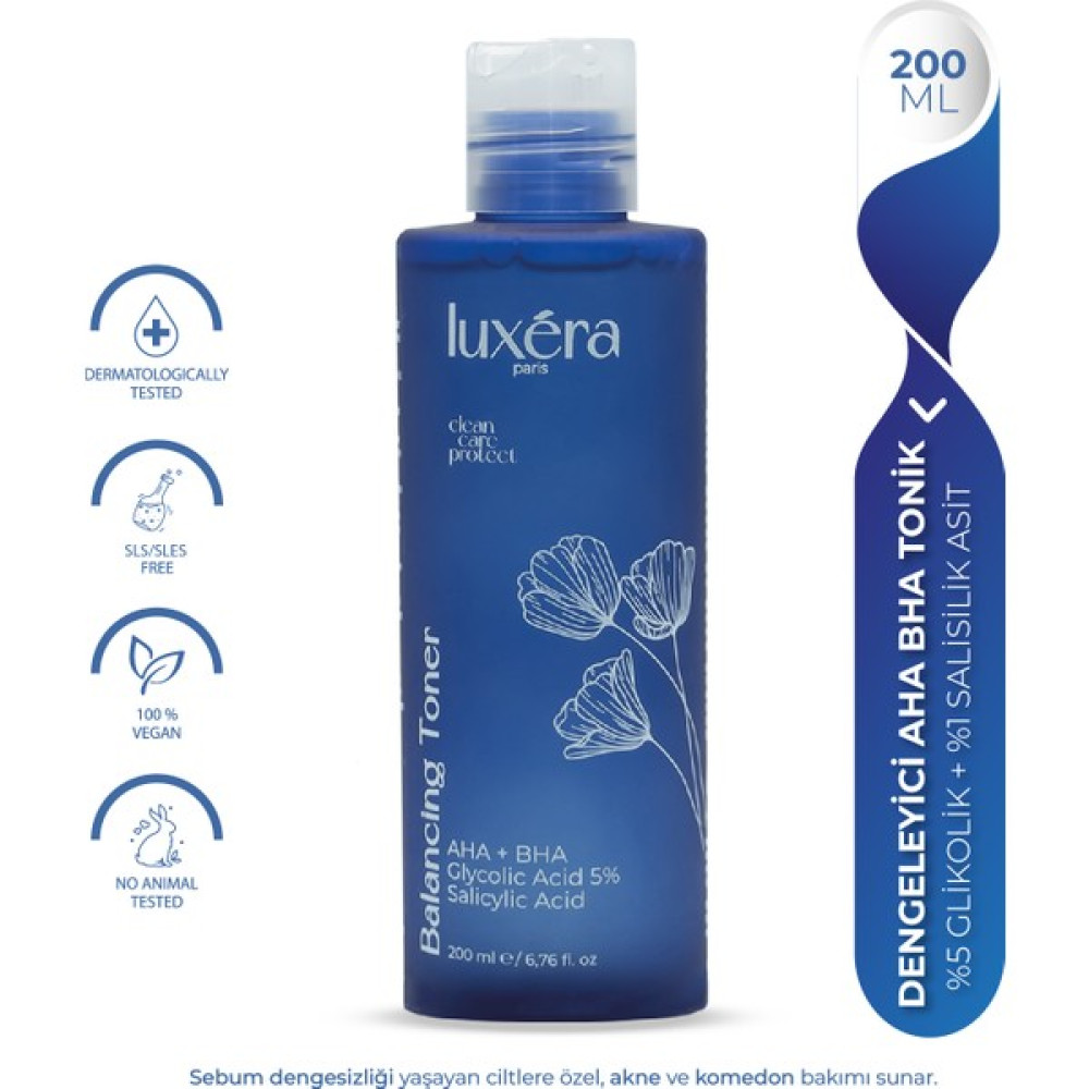 Luxera Paris Siyah ve Beyaz Nokta Tonik. , Gözenek Sıkılaştırıcı, ve Leke Bakımı, Mikro Soyucu Vegan Tonik (%5 Aha + Bha, Centella Asiatica + Panth... Cilt Temizleme ve Peeling Fiyatı