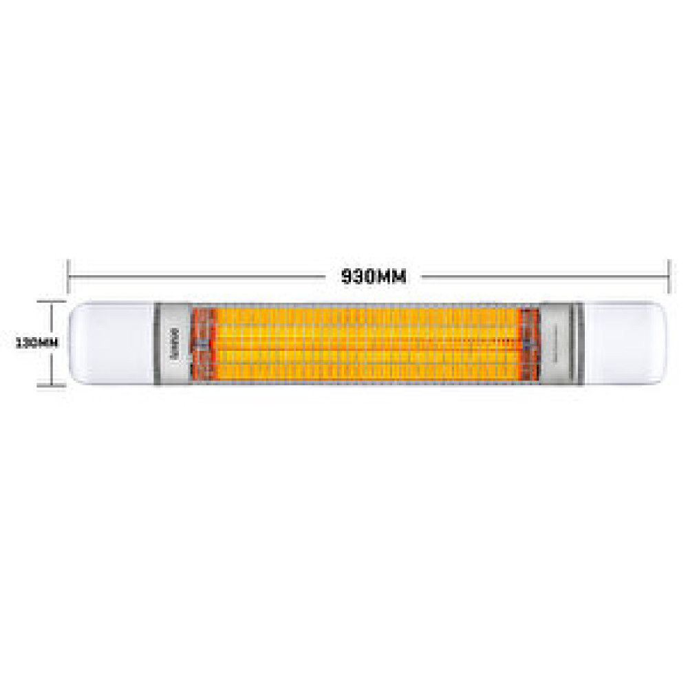 Luxeva Duvar Tipi 2000 W Infrared Isıtıcı Ip55 Elektrikli Isıtıcı Lxv-pro-bc Beyaz Isıtıcılar Fiyatı