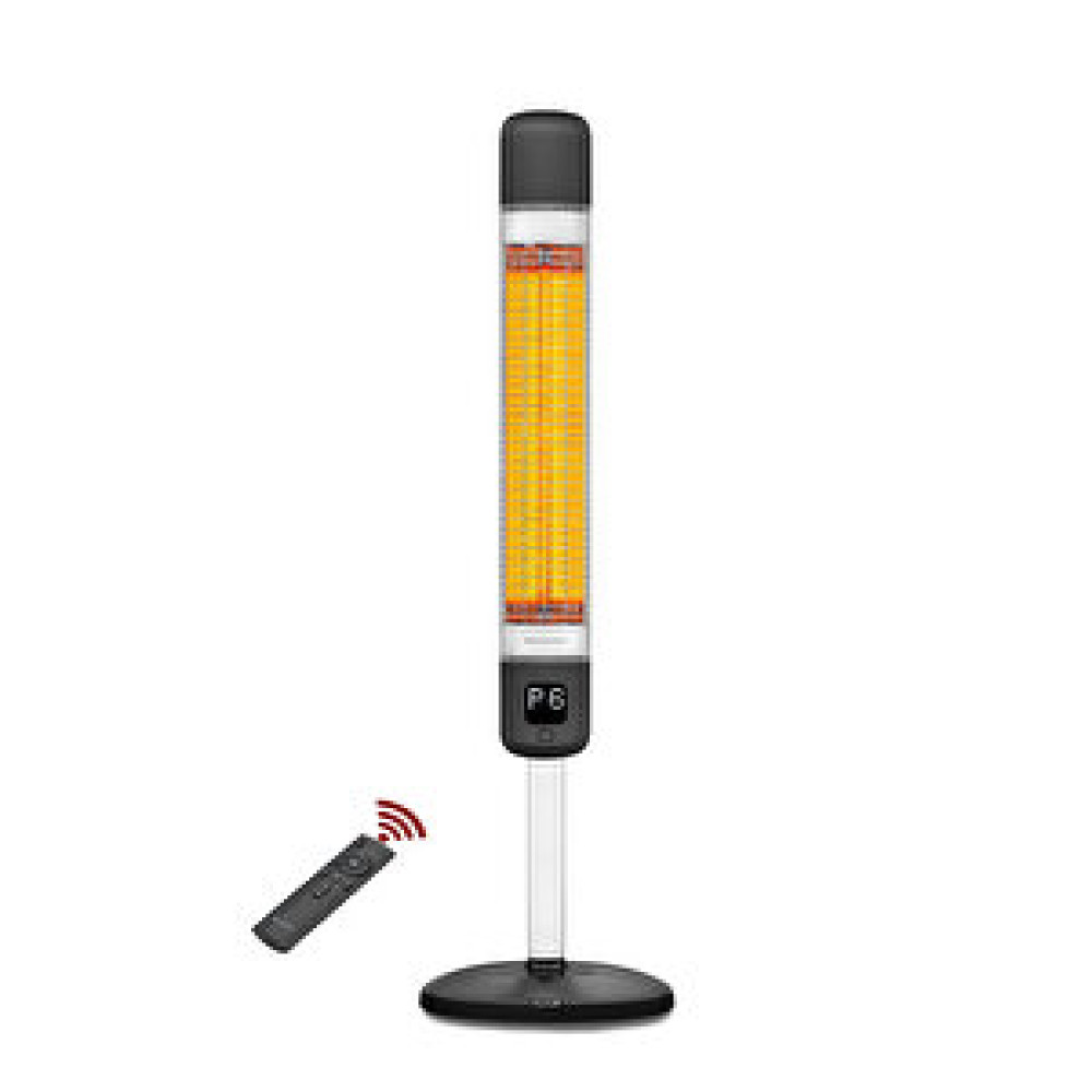 Luxeva Kule Tipi Elektrikli Isıtıcı 2500 W Smart-fr Siyahkarbon Infrared Ip55 Isıtıcılar Fiyatı