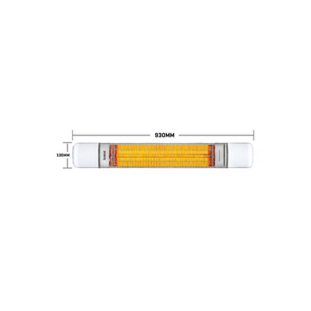 Luxeva Lxv-Pro-Bc Duvar Tipi 2000 W Dış Mekan Beyaz Elektrikli Infrared Isıtıcı Isıtıcılar Fiyatı