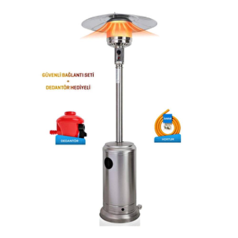 Luxeva Palmiye Soba Paslanmaz Inox Dış Mekan Açık Alan Şemsiye/mantar Isıtıcı Lxv-plmy-1 Isıtıcılar Fiyatı
